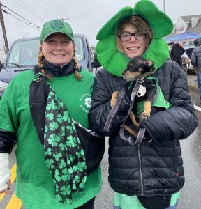 Saint Patrick's day parade goers from TCI