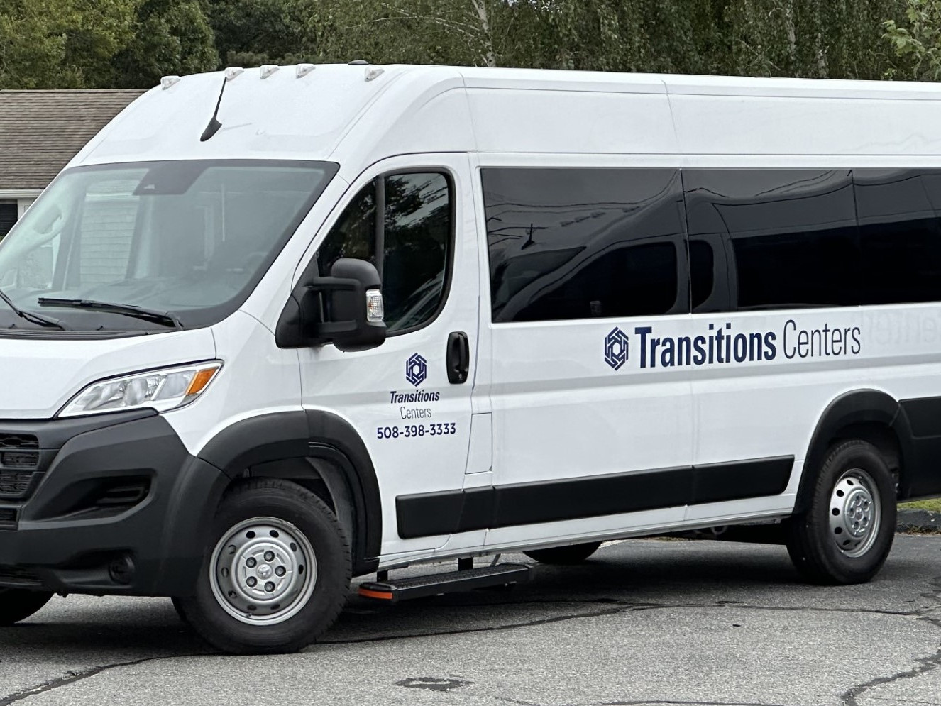 Large transportation van with Transitions logo